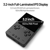 Console de jeu portable rétro Trimui Brick Mini de 3,25 pouces avec écran IPS, système d'exploitation Trimui open source, Wi-Fi, lecteur de jeux portable