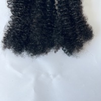 Micro-locs/tresses/cheveux à tresser/cheveux de réparation permanentes en vrac, texture Kinky Curly brésilienne, 4B Super Double Drawn, vierges, sans nœuds, toutes couleurs