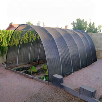 Filet d'ombrage en HDPE noir tissé warp 40% 180 GSM résistant aux UV en rouleau pour serre, ferme et pépinière