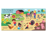 Livre sonore pour enfants en carton rigide - Apprentissage précoce des mots anglais - Livre audio interactif parlant - Papier artistique personnalisable