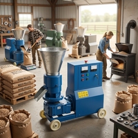 Machine à granulés de bois et de sciure de bois de biomasse 100-300 kg/h pour poêle à granulés et cheminée