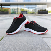 Zapatillas de deporte con cordones y malla de agujeros grandes para hombre, zapatos ligeros y acolchados transpirables para uso diario, para correr al aire libre