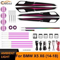 Luz Ambiental Dinámica Cardoo Galaxy para BMW X5 F15 X6 F16 2014-2018, Actualización de Kit de Lámparas de Ambiente Interior para Automóvil de 64 Colores, Accesorios