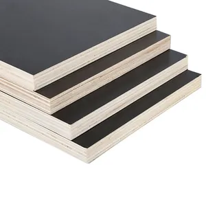 18mm thickness two times hot press formwork system concrete plywood shuttering film faced plywood manufacturers form china