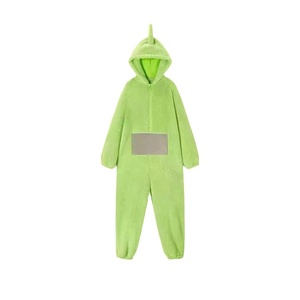 Dibujos animados Teletubbies Onesie <span class=keywords><strong>para</strong></span> <span class=keywords><strong>parejas</strong></span>, Invierno felpa Coral polar ropa de dormir mono adulto disfraz divertido Animal <span class=keywords><strong>Pijamas</strong></span> - Product Image 2