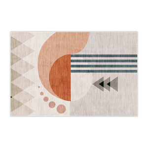 พรมปูพื้นรูปทรงสี่เหลี่ยมผืนผ้าลายโมเดิร์น  วัสดุเลียนแบบขนแคชเมียร์ กันลื่น ทำความสะอาดง่าย เหมาะสำหรับห้องนั่งเล่น ห้องนอน ตกแต่งบ้าน  คอลเลคชั่นฤดูใบไม้ร่วง 2025 - Product Image 1