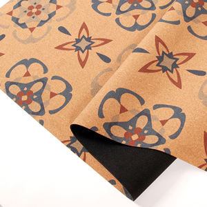 Tapete de Yoga de Corcho Impreso Antimicrobiano de 5 mm con Base de Goma Natural Antideslizante para Pilates, Proveedor Mayorista - Product Image 4