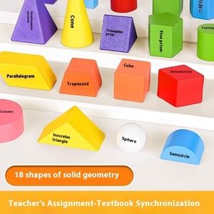 Phiên bản giáo dục Giang Tô 2024 hoàn thành Bộ dụng cụ dạy học Toán lớp Một phiên bản dành cho người học tập hỗ trợ hộp làm giấy - Product Image 3