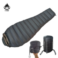 Sac de couchage de camping en duvet de canard imperméable survie hivernale-sac de couchage adulte momie 10-20 degrés