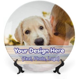 Plato Decorativo de Porcelana Personalizado con Foto/Texto, Decoración de Pared con Imagen, Tipo Placa, Modelo Chino 202511070158 - Product Image 1