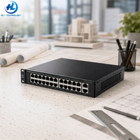 Switch de Datos Gigabit Ethernet Empresarial 5701-28X-LI-AC de 24 Puertos con 4 Puertos de Enlace Ascendente SFP+ de 10G y Unidad de Alimentación Interna AC