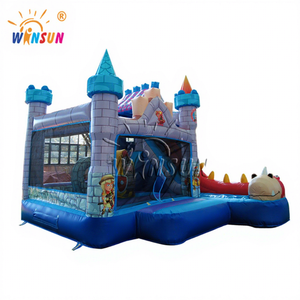 Castillo Inflable Winsun, Combo Semicerrado de PVC, Resistente al Fuego, Impermeable, Sin Plomo, Tamaño Personalizado, Comercial, para Exteriores, Brincolín - Product Image 1
