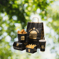 Boîtes en papier pour la restauration rapide à prix d'usine, boîtes en papier de haute qualité pour sandwichs et hamburgers, emballages alimentaires