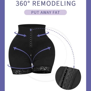 Moldeador de cuerpo de cintura alta, pantalones cortos con control de barriga, fajas moldeadoras de glúteos, fajas colombianas originales, fajas adelgazantes - Product Image 3