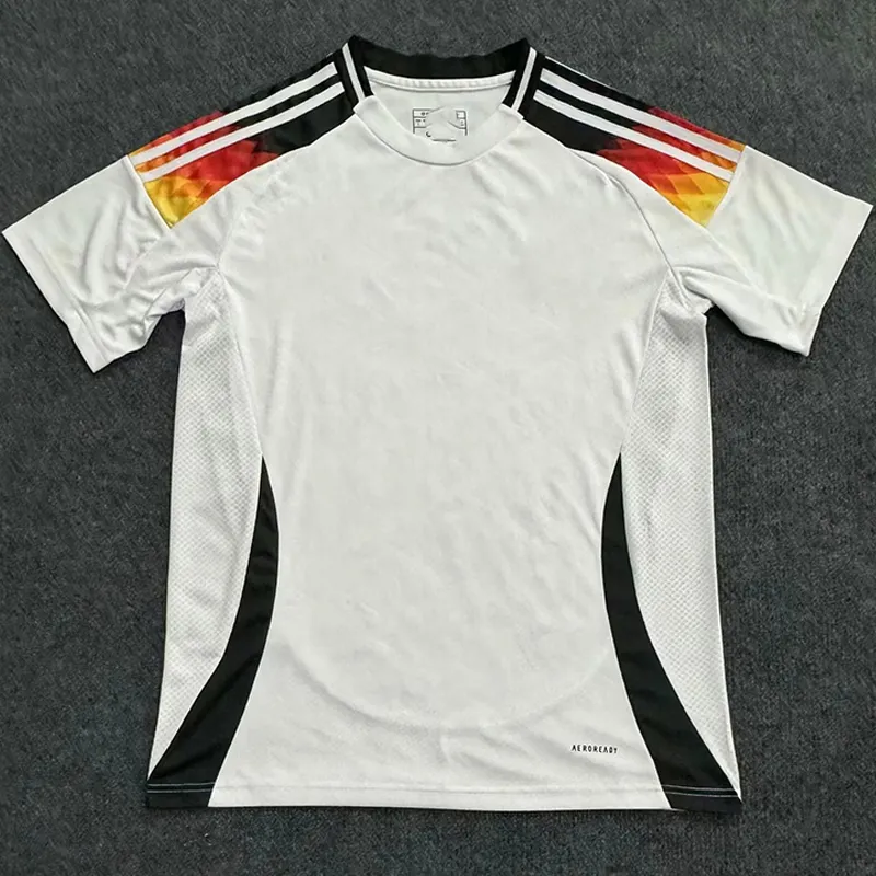 Camiseta em branco camisa de futebol branca nova camisa de futebol alemã em casa camisa tops alemão trikot kroos camisa de futebol alemã 2024