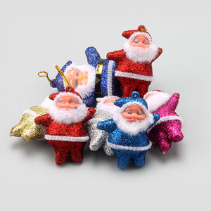 Christmas decorations, Christmas tree ornaments, Christmas tree pendants, Christmas ball ornaments, glittery little <b>old</b> man - Product Image 1