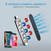 Support magnétique pour téléphone portable, rotation à 360 degrés, mini support mural universel, support de téléphone pour voiture, lit, bureau, alliage de zinc