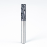 Fraise en carbure en stock à bord ondulé à 4 cannelures de haute qualité excellente valeur OEM Support personnalisé Options ODM personnalisables