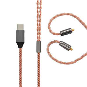 Cable de audio MMCX chapado en plata de 32 bits tipo C DAC con cable de 8 hilos para reemplazo de auriculares - Product Image 5