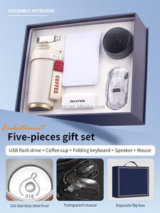 Tazza USB personalizzata Set Mouse per altoparlante con tastiera pieghevole-Regali personalizzati per fiere universitarie di San Valentino - Product Image 4