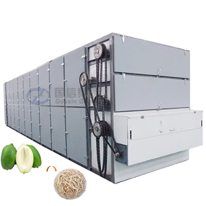 Equipo de secado continuo de papaya verde con cinta transportadora de malla, de alta calidad OEM, para el procesamiento de vegetales. - Product Image 1