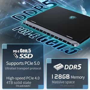 Ordinateurs portables <span class=keywords><strong>MSI</strong></span> Titan 2024 pour étudiants et jeux, écran LED mini 18 pouces, processeur i9-14900HX, Windows 11, fournis directement par l'usine. - Product Image 4