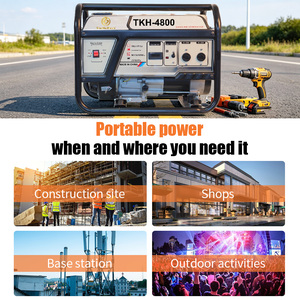 Portable TieKeHan TKH-4800 Single-Phase 2.8kW 3.2kW 4-Stroke Inverter Generators Air-Cooled Engine <b>Gasoline</b> 15L Fuel Tank - Product Image 6