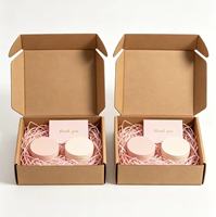Boîte d'expédition en carton kraft imprimée sur mesure, carton ondulé brun, faible MOQ, taille personnalisée pour l'emballage de cadeaux et de marchandises pour les boutiques en ligne