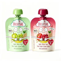 Lekvrije, matte afwerking, opstaande bodem, op maat gemaakte pouches met tuitje voor babyvoeding, fruit sap, mylar zakken (lage minimale bestelhoeveelheid)