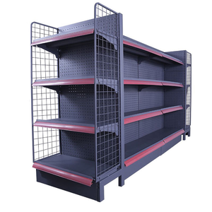 Scaffale Espositivo Gondola <span class=keywords><strong>in</strong></span> <span class=keywords><strong>Ferro</strong></span> Hongbai per Supermercati con Ripiani Personalizzabili (4-5) e <span class=keywords><strong>Dimensioni</strong></span> - Product Image 2