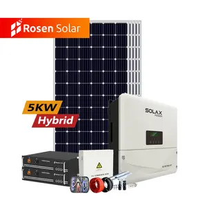 PV 5 kw שמש מערכת 5kw 10kw 15kw 20kw 5000 ואט פנל סולארי 5kva שמש כוח מערכת