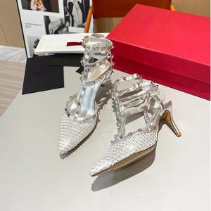 Sandales à Talons Hauts Version Haute pour Femmes 2025, Nouveauté Designer, Grandes Marques de Luxe, Collection Été, Hauteur de Talon Élevée - Product Image 5