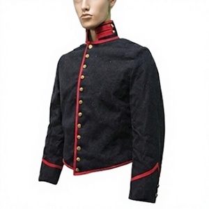 Chaqueta de Servicio Montado de EE. UU. de Alta Calidad para Reenactaciones Civiles, Bordada a Mano, para Hombre - Product Image 3