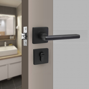 प्रीमियम एंटी-ऑक्सीकरण स्टेनलेस स्टील डोर हैंडल लॉक सेट आधुनिक डिजाइन लंबी सेवा जीवन - Product Image 3