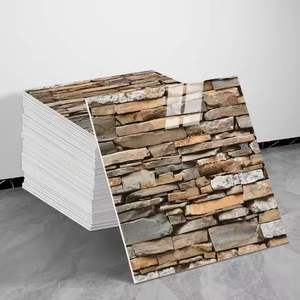 Autocollant de carrelage en marbre moderne <span class=keywords><strong>grand</strong></span> <span class=keywords><strong>format</strong></span> imperméable 30cm*60cm à coller et à décoller pour les murs de la salle de bain - Product Image 5