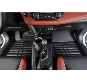 BORNSELLER Tapis de sol de voiture antidérapants écologiques résistants aux intempéries pour VW <span class=keywords><strong>Caddy</strong></span> Van Life 2015-2024 Imperméables Noir 5-9mm - Product Image 1
