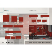 Carreaux muraux numériques en céramique, grande taille, rouge sang, couleur platine, pour métro, 75x150, 7.5x15, 3 "x 6", 75x300, 200x200, 150x150