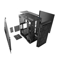 Boîtier d'ordinateur de jeu JNP Gaming personnalisé E-ATX, boîtier d'ordinateur de jeu en verre trempé avec glissière