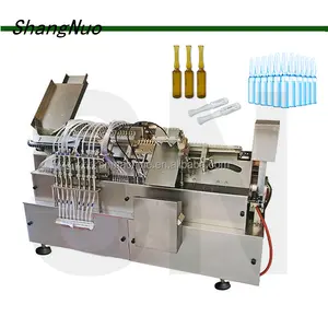 China factory SHANGNUO Automatic 1ml Liquid Injectable Glass Ampoule Filling sealing machine