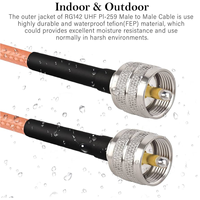 Câble coaxial personnalisé RG142 avec connecteurs BNC TNC N, 50 ohms, fabricant de câbles RF