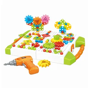 3d puzzles 181 pieces baby diy plastic box assembly build set simulation drill tool toys gear box gearbox assembly toy set