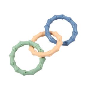 Juicepet Fabricant En Gros Pet Flottant À Mâcher Jouets Interactifs Résistant Aux Morsures Anneau Jouet Trois Anneaux Ensemble Jouets De Dentition - Product Image 1