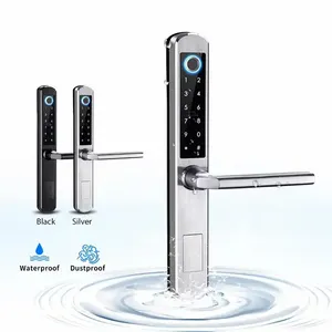 Stainless Steel Security Waterproof Sliding APP Wifi Ttlock Dual Sides Fingerprint Intelligent Door Lock