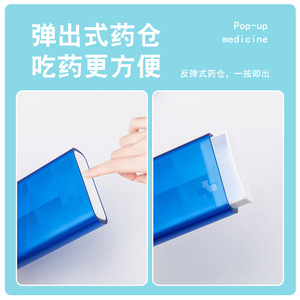 Pastillero Electrónico Inteligente de 7 Días con Temporizador y Alarma, Caja de Almacenamiento, Recordatorio de Medicamentos para Personas Mayores, Pastillero Portátil con Compartimentos - Product Image 4