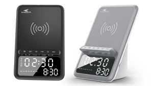 2024ชาร์จไร้สายแบบ4 in 1พร้อมลำโพงบลูทูธที่วางโทรศัพท์นาฬิกาปลุกลำโพงเพลงพร้อมไมค์ไร้สาย - Product Image 2