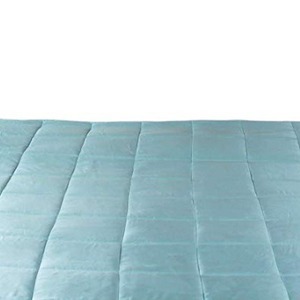 Bamboo Fiber <b>Weighted</b> <b>Blanket</b> Summer Cool Comfort Solid Color Quilted Lightweight Bedding - Product Image 5