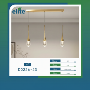 Design moderno a sospensione in oro con Base E12/E26 per decorazioni in alluminio materiale acrilico plastico in alluminio - Product Image 1