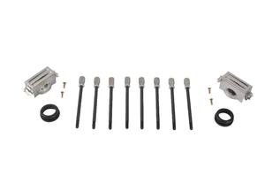Coperchi Valvole Corti in Alluminio Pressofuso Nero Fresato a Sfera per Chevy SBC 1987-1997, Bullone Centrale, 283 305 327 350 450, Sfiato da 1-1/4 Pollici - Product Image 4