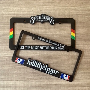 Personalizzato USA e CANADA metallo plastica <span class=keywords><strong>moto</strong></span> auto targa telaio telaio targa auto copertura targa all'ingrosso