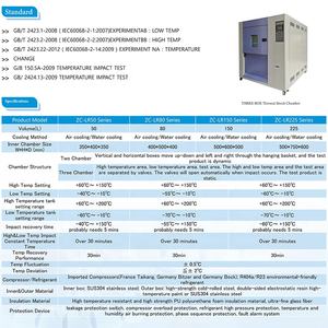 Endüstriyel için-70 ° c + 180 ° c havacılık bileşen testi ile özelleştirilmiş programlanabilir termal şok Test odası - Product Image 2